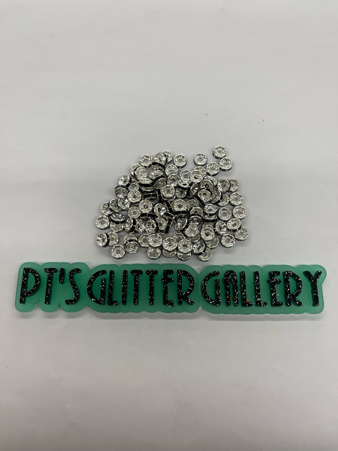 Black Rhinestoned Spacers