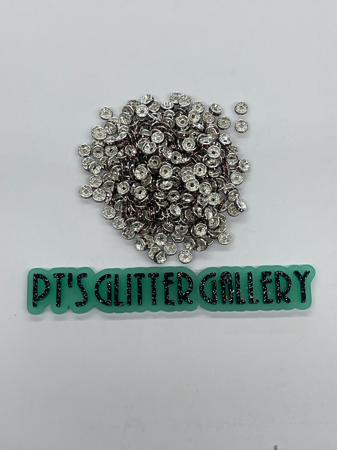 Purple Rhinestoned Spacers