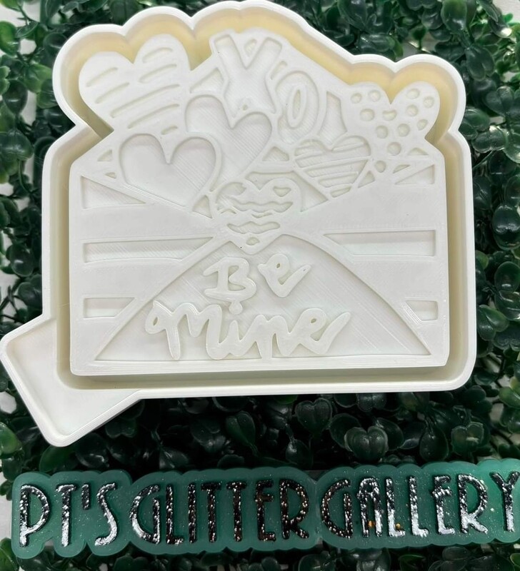 Be Mine love letter freshie mold