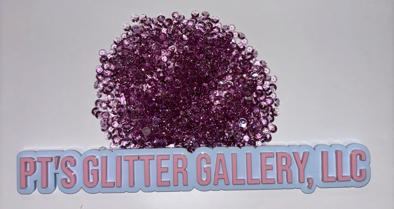 Light Purple Translucent Rhinestones