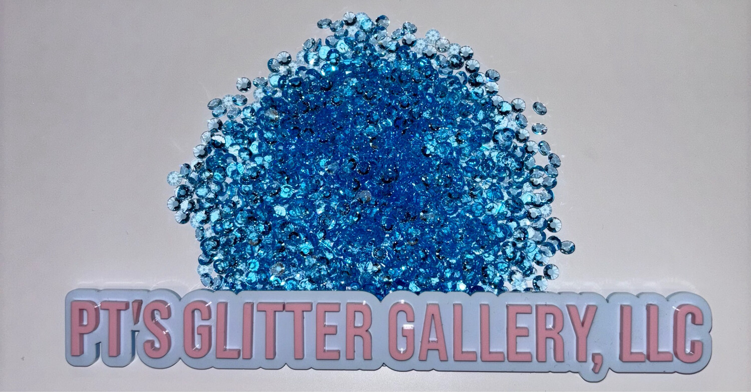Blue Translucent Rhinestones