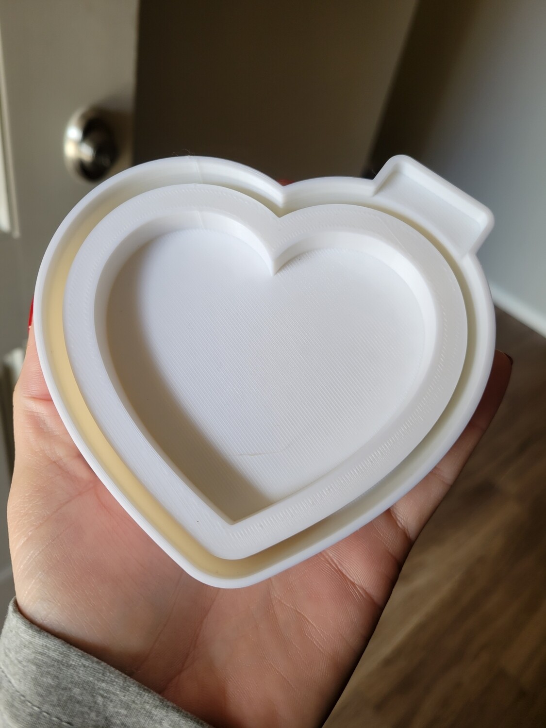 Heart shaker freshie mold