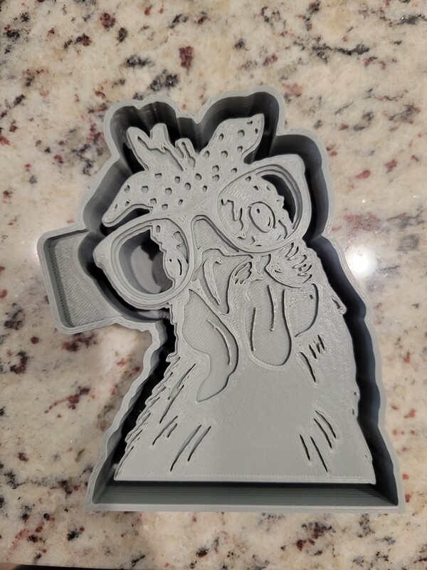 Cute chicken freshie mold