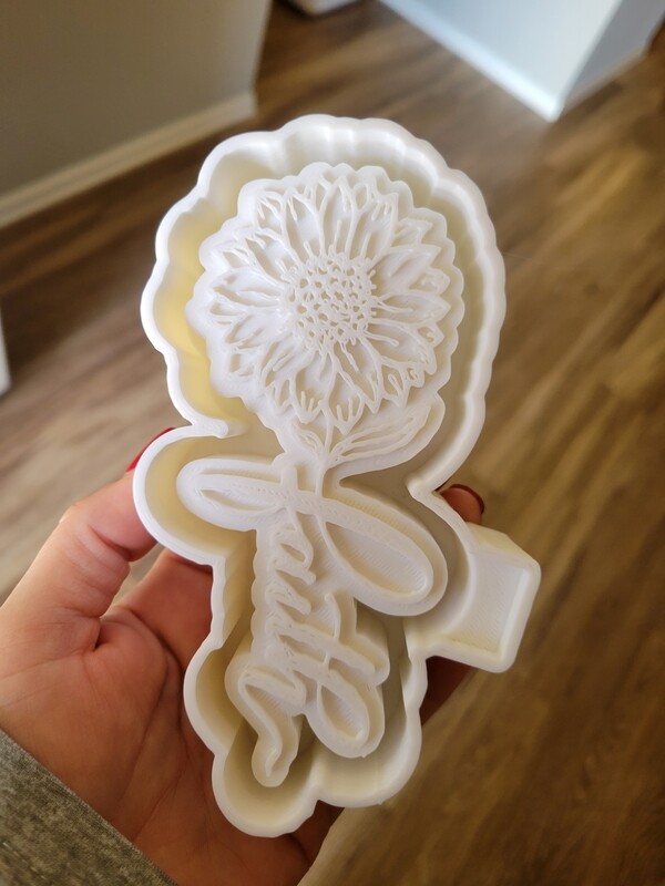 Fath sunflower freshie mold