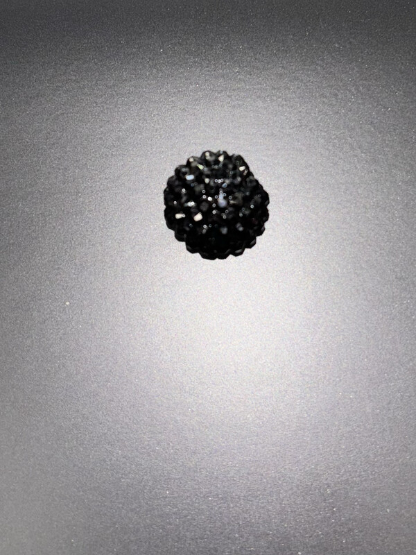 Black Rhinestone Beads