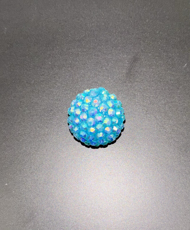 Blue Rhinestone Beads