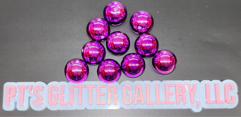 Purple Mirrored Beads