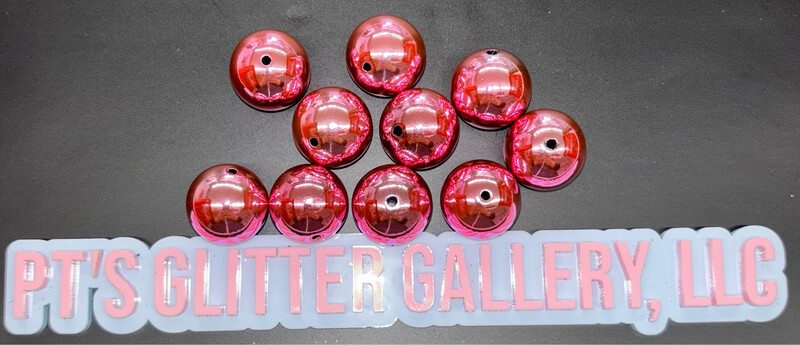 Lt. Pink Mirrored Beads