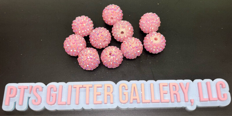 Lt. Pink Rhinestone Beads