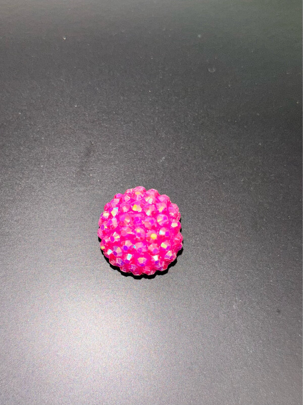 Pink Rhinestone Beads