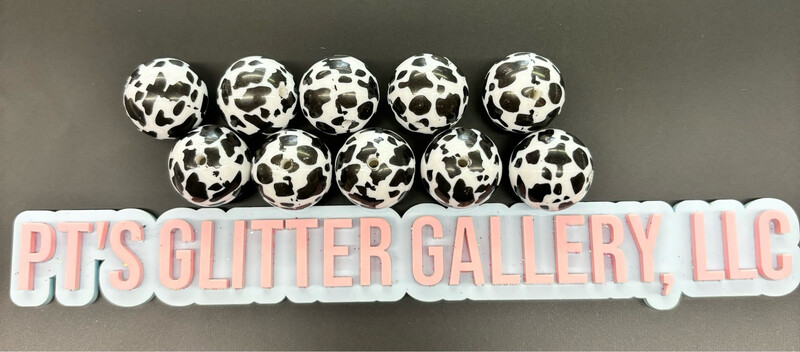 Cow Print Beads