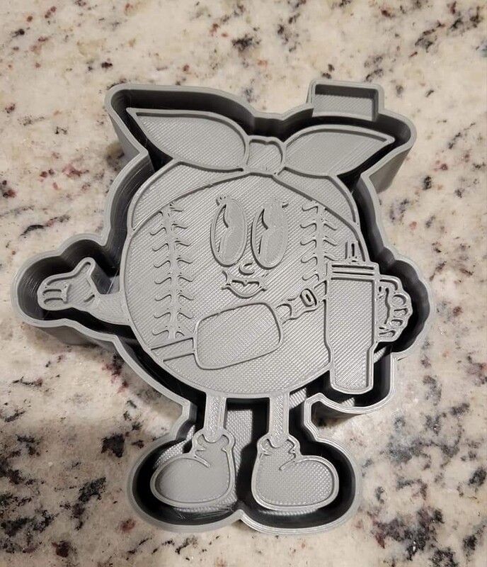 Boujie baseball freshie mold