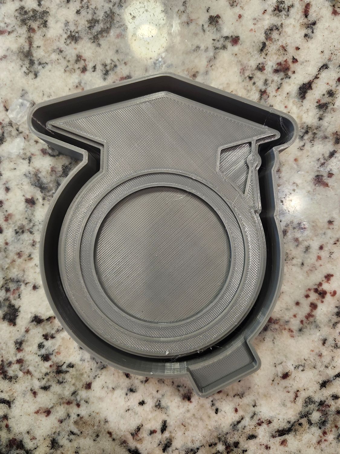 Grad hat with picture freshie mold