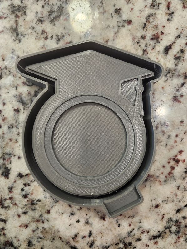 Grad hat with picture freshie mold