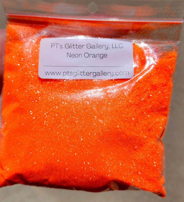 Neon Orange glitter 