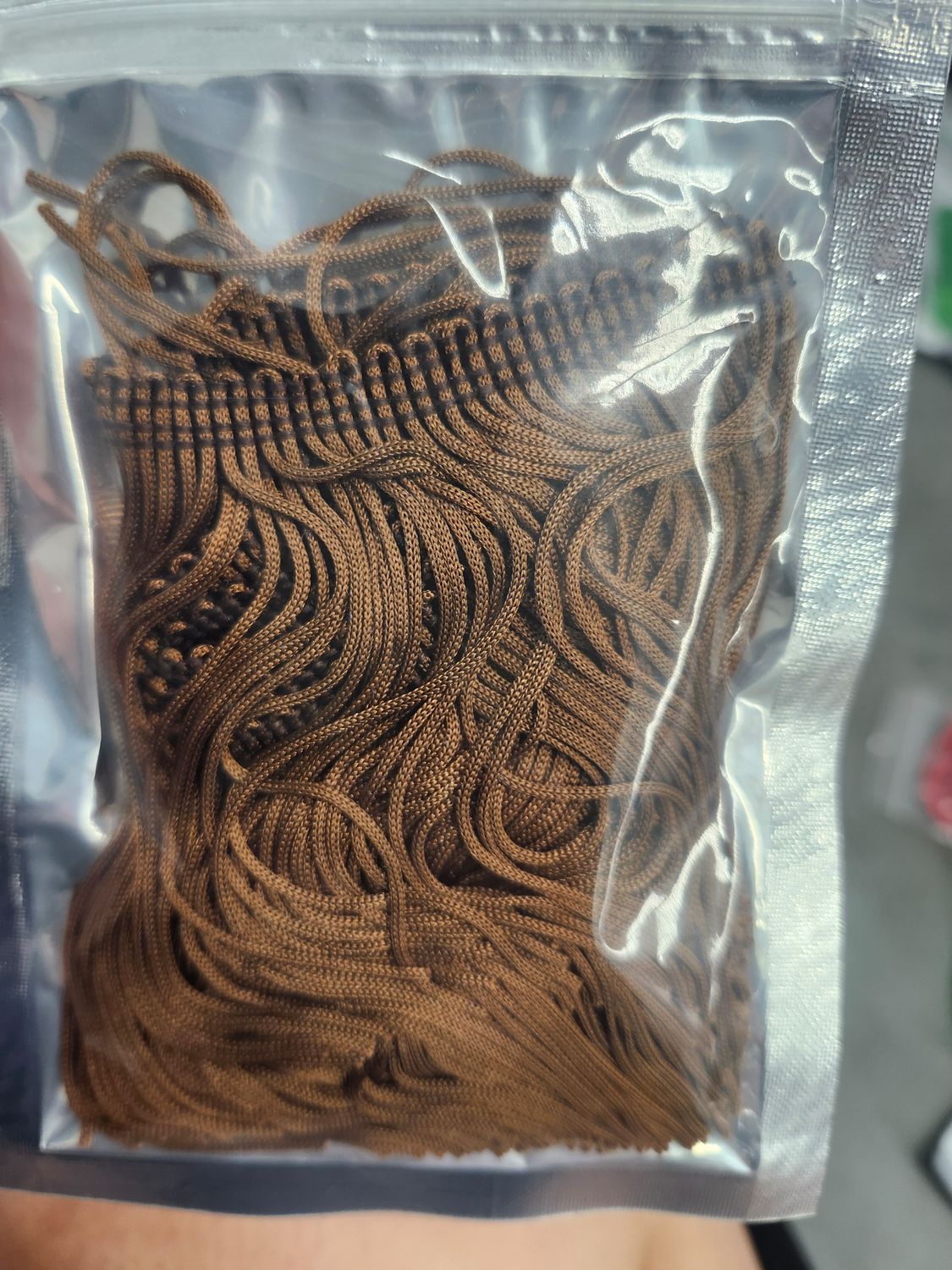 Brown fringe 1 yd