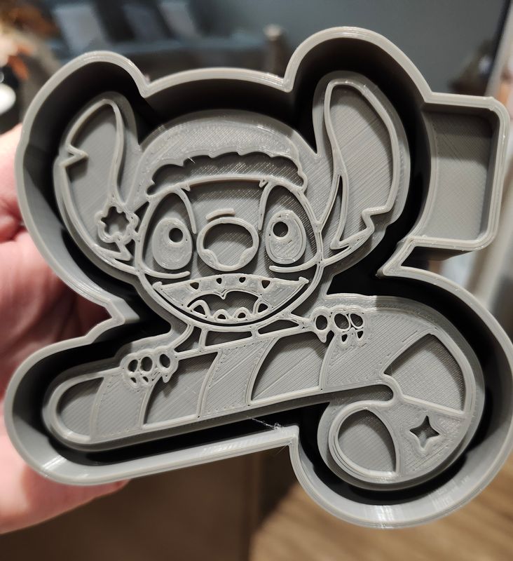 Stitch candy cane freshie mold
