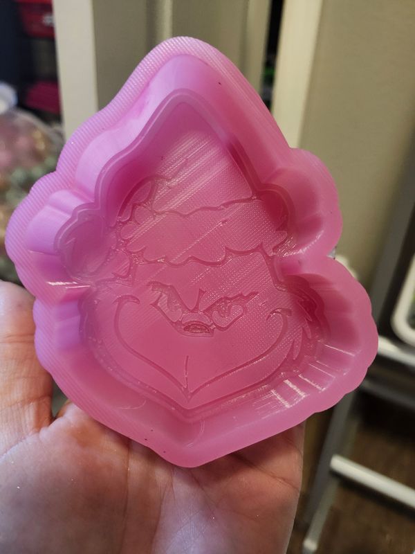 Grinch santa hat freshie mold