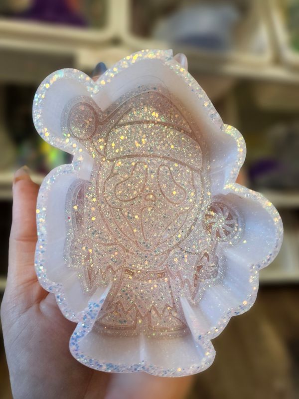 Ghost face Christmas freshie mold