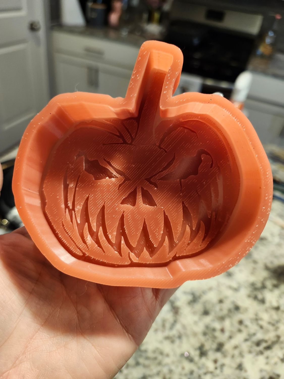 Spooky pumpkin freshie mold