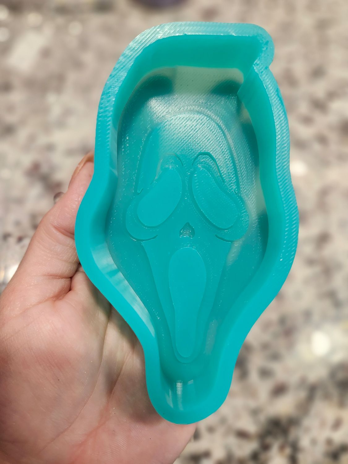 Ghost face freshie mold