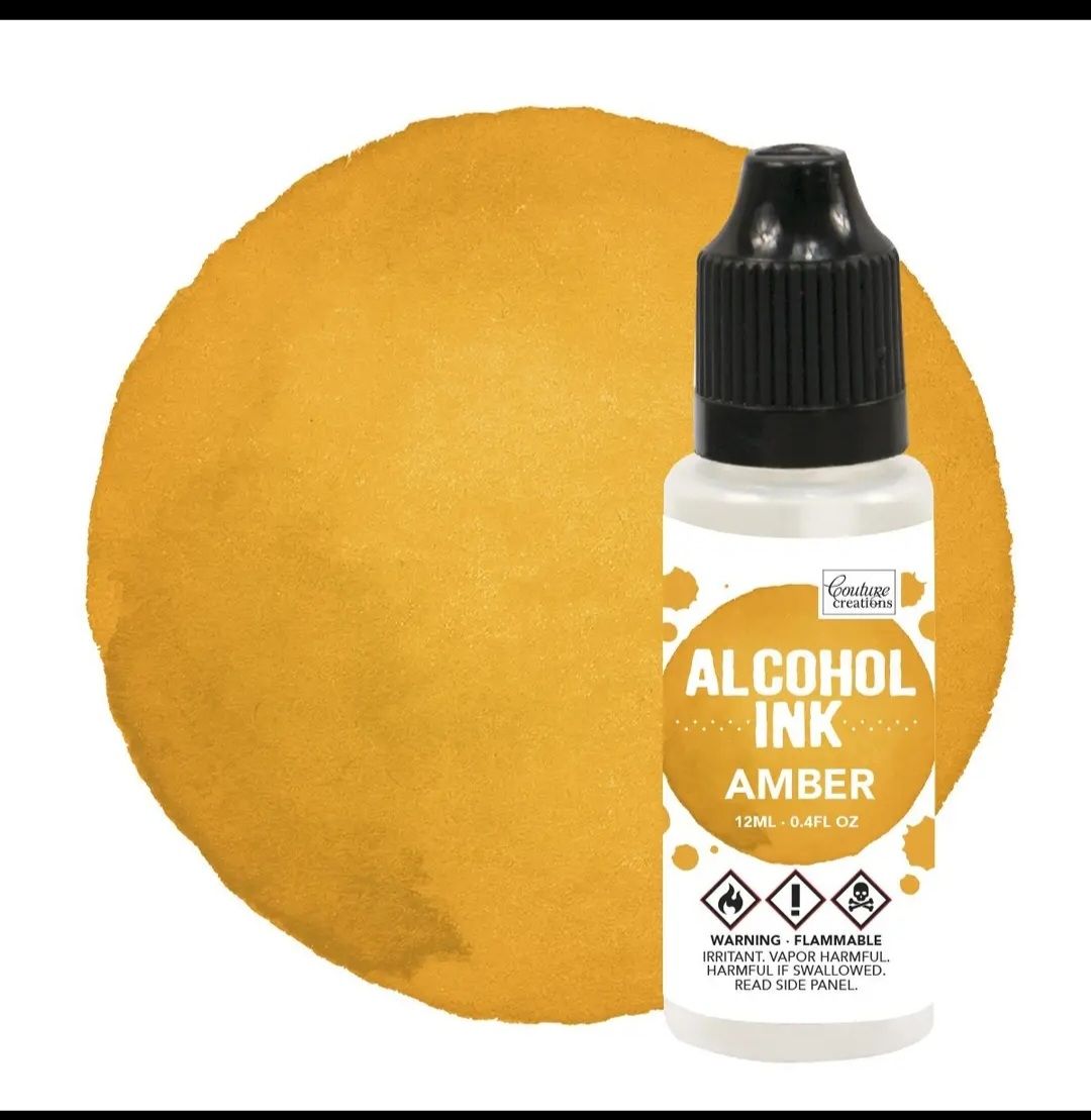 Amber alcohol ink