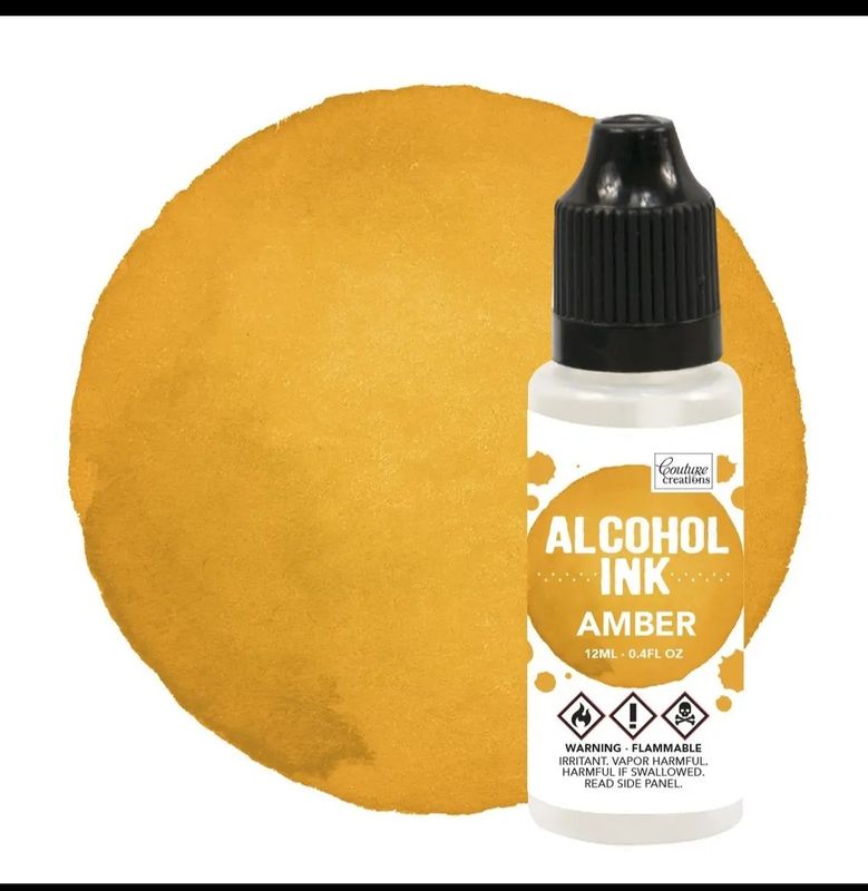 Amber alcohol ink
