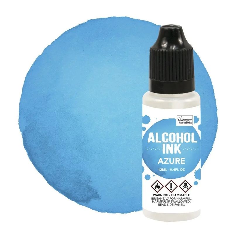 Azure alcohol ink