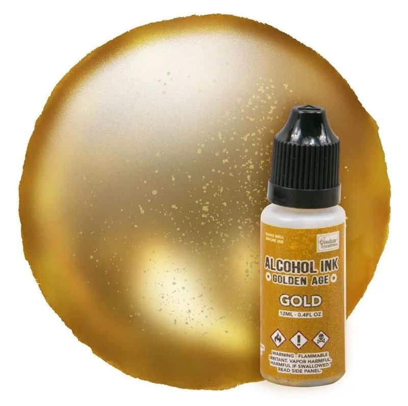 Gold alcohol ink