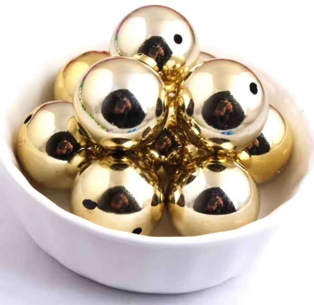 Gold Mirrored Beads