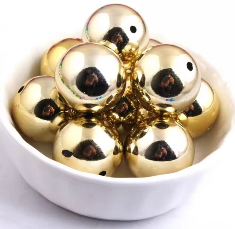 Gold Mirrored Beads
