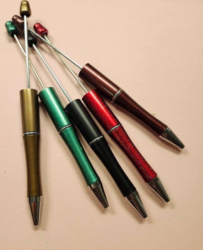 Jewel color beadable pens