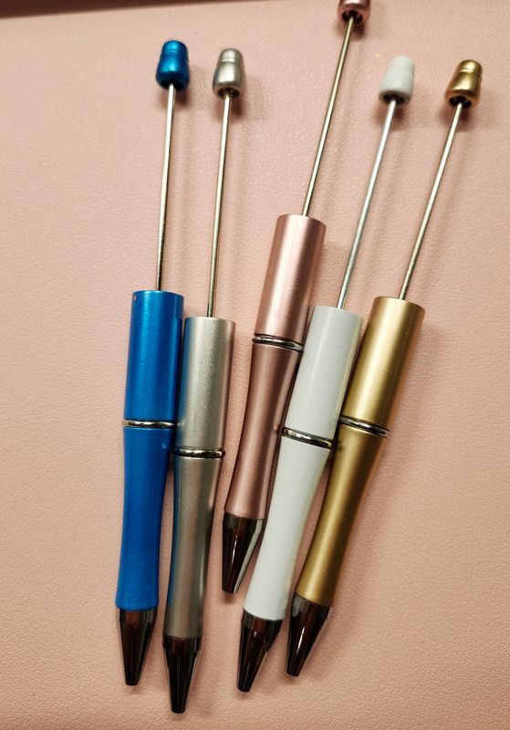 Metallic beadable pens