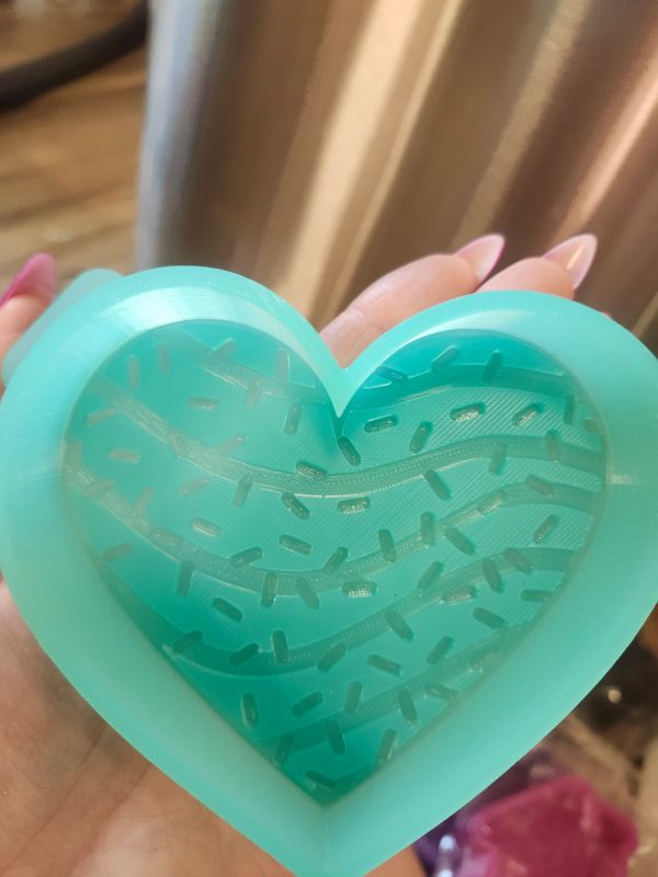 Heart Christmas cake