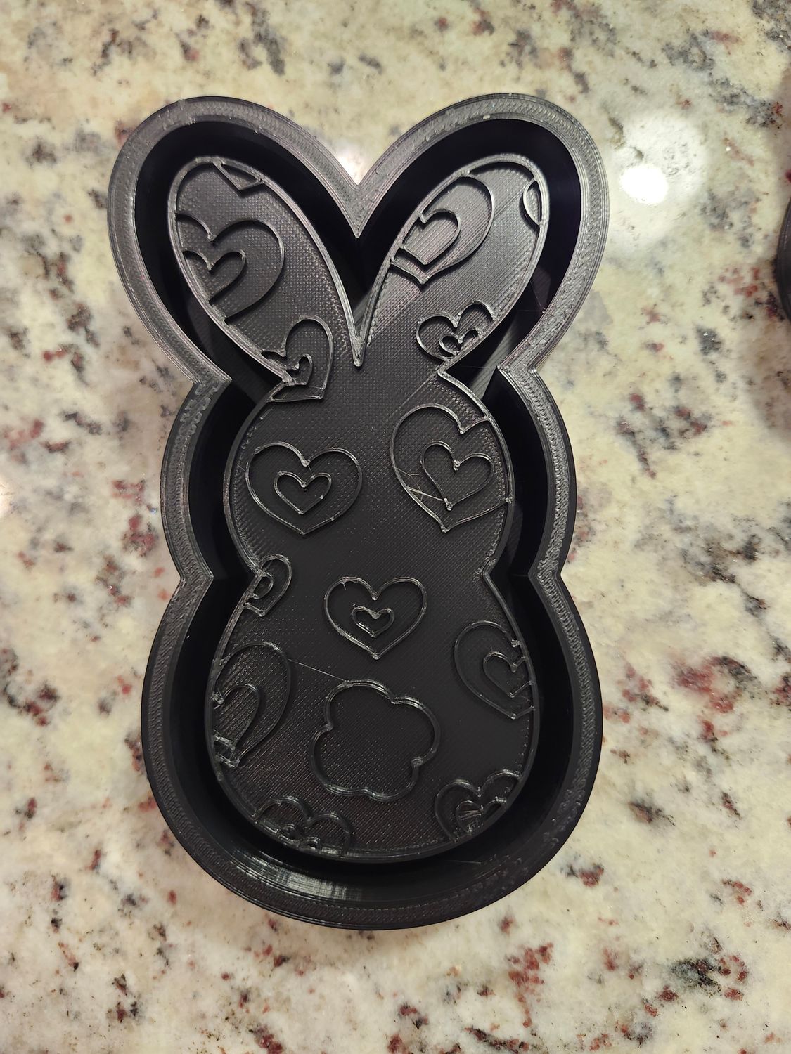 Heart bunny freshie mold