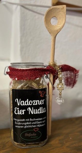 Vadozner Eier Nudla im Glas 500g