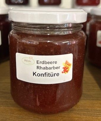 Erdbeer Rhabarber Konfitüre 210g