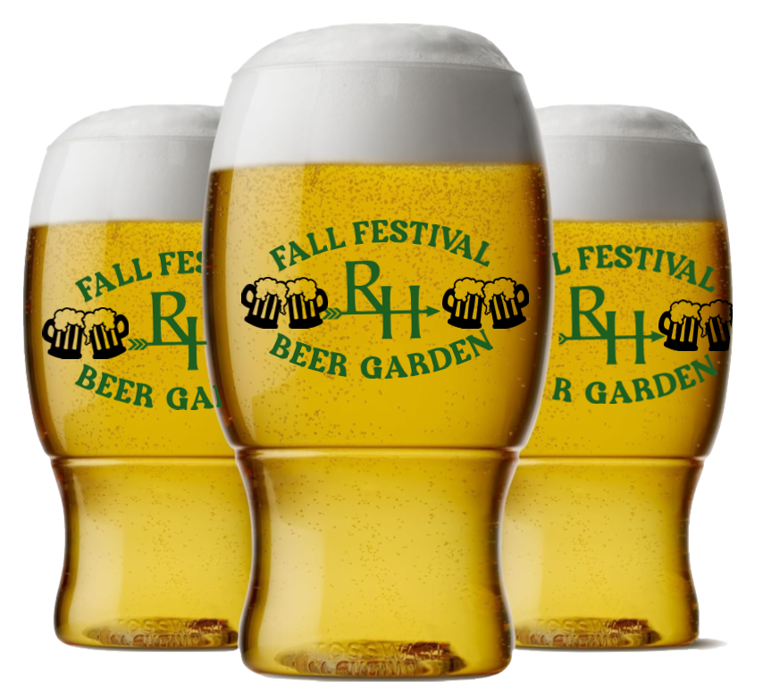 Refillable RH Beer Garden Pint Glass