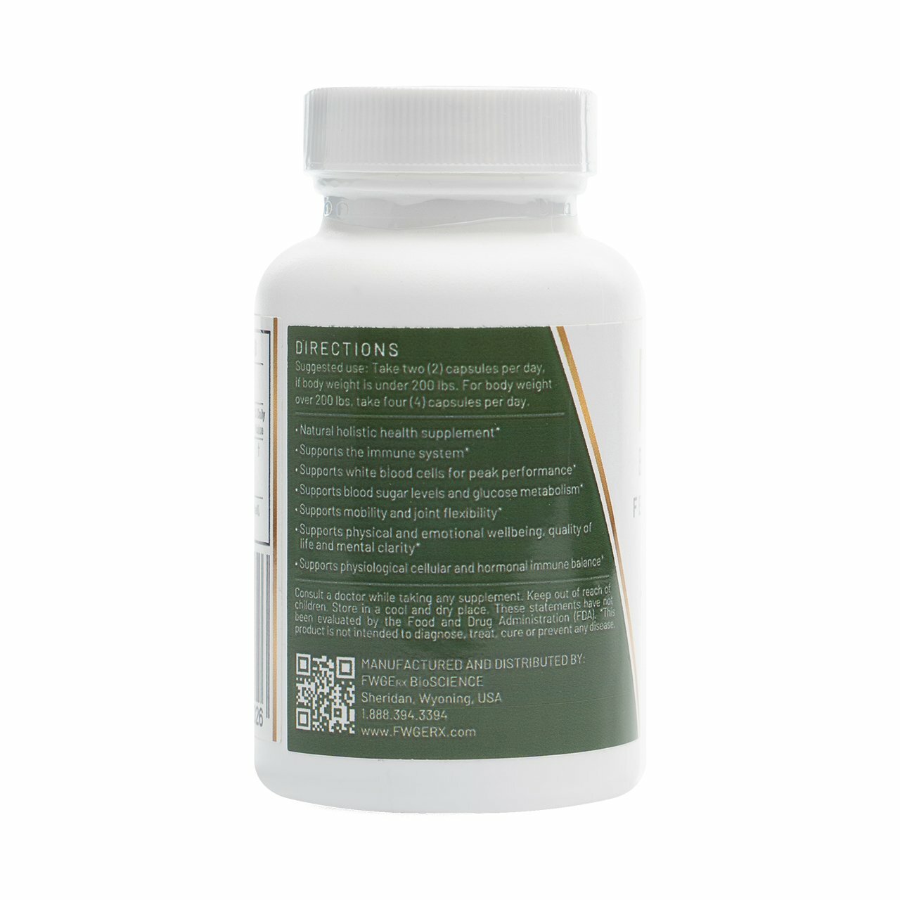 FWGE Rx BioSCIENCE - CELLULAR HEALTH IMMUNE SYSTEM FUNCTION - Capsules