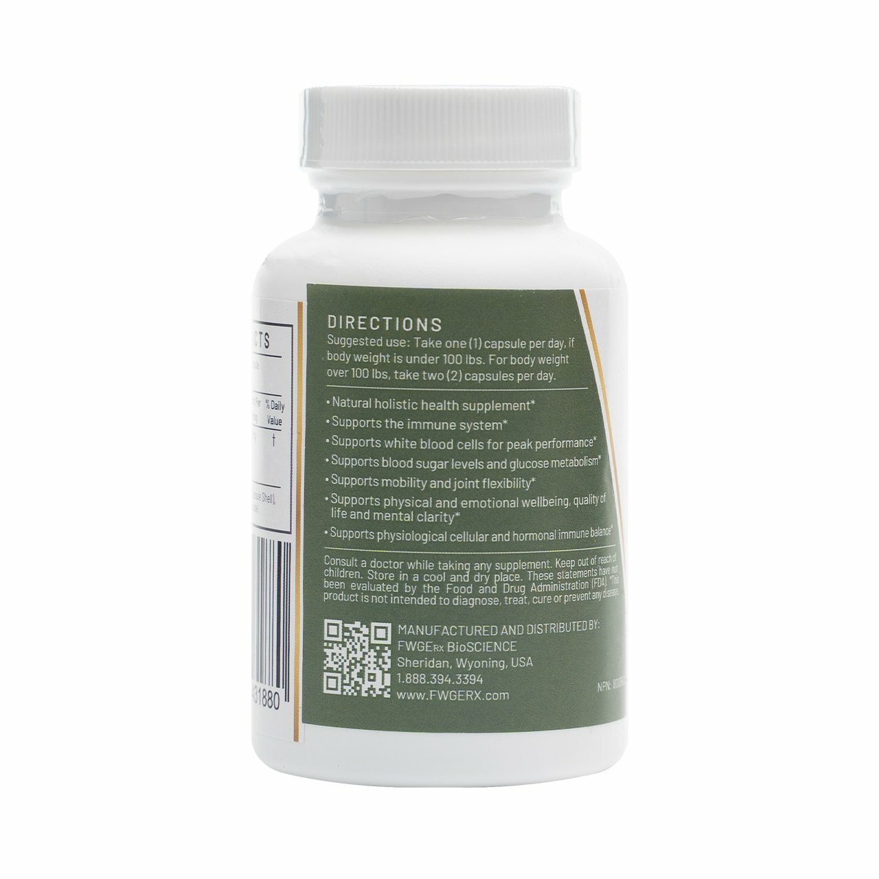 FWGE Rx BioSCIENCE - SUPPORTS PET MOBILITY AND FLEXIBILITY - Capsules