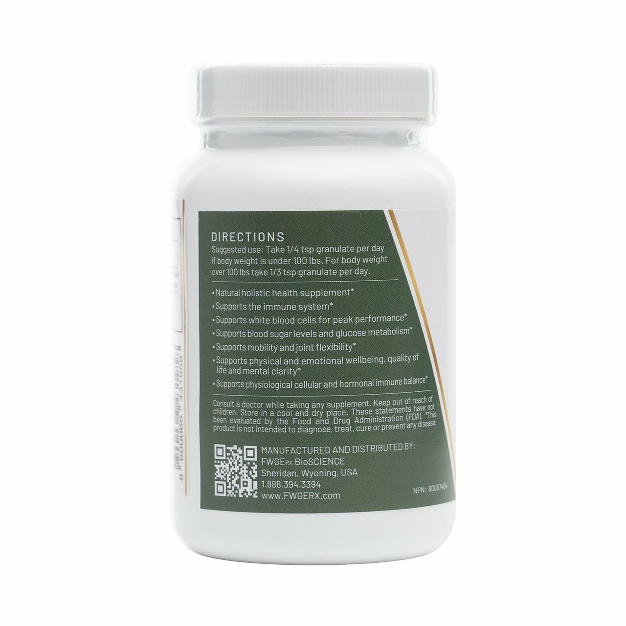 FWGE Rx BioSCIENCE - SPERMIDINE SUPPORTS ANTI-AGING - Granulate