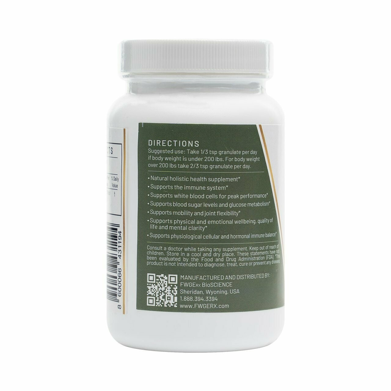 FWGE Rx BioSCIENCE - CELLULAR HEALTH IMMUNE SYSTEM FUNCTION - Granulate
