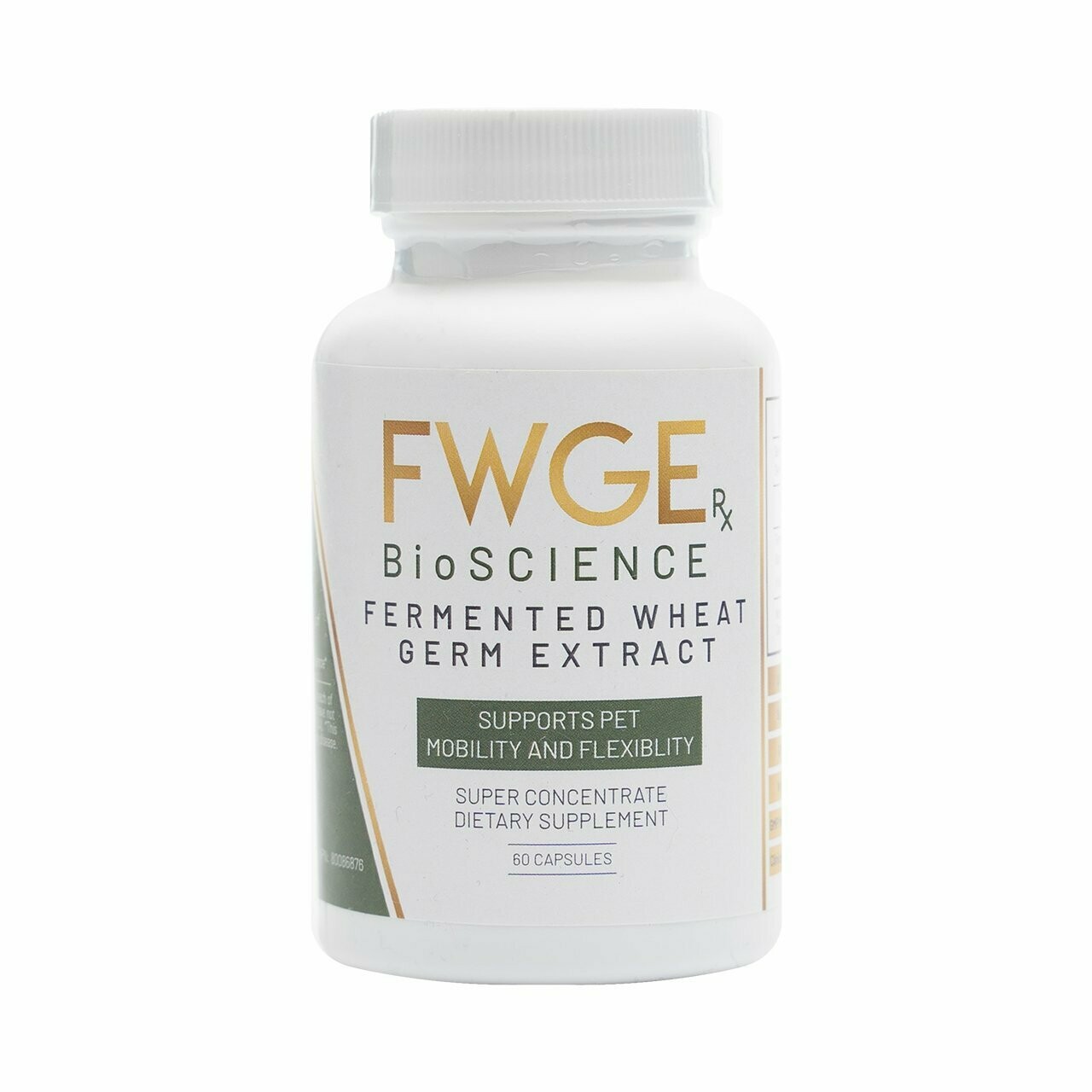 FWGE Rx BioSCIENCE - SUPPORTS PET MOBILITY AND FLEXIBILITY - Capsules FWGE Rx BioSCIENCE - SUPPORTS PET MOBILITY AND FLEXIBILITY - Capsules
