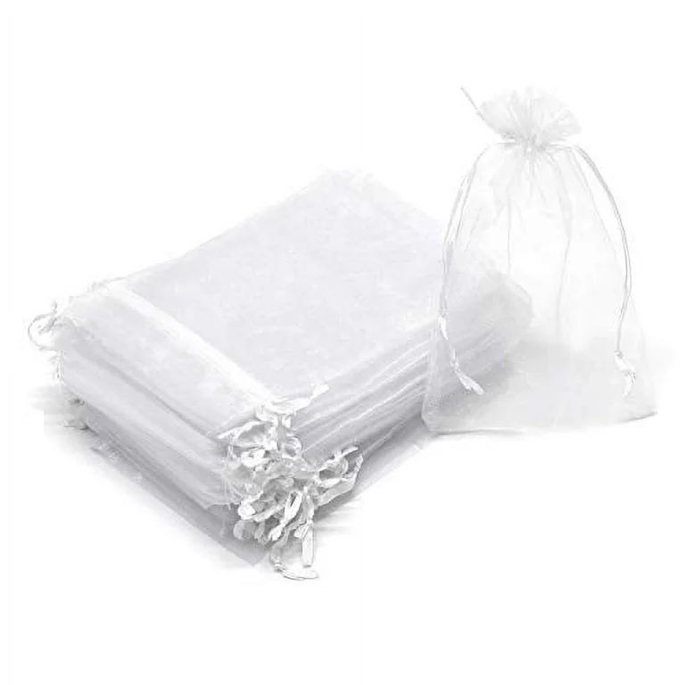 5x7 White Organza Bags