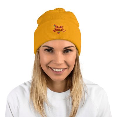 "A Rose In Bloom" | Pom-Pom Beanie