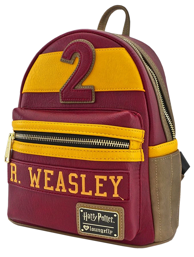 Loungefly Harry Potter - Ron Weasley Gryffindor 10” Faux Leather Mini Backpack