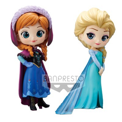 Banpresto Q POSKET Disney Anna and Elsa 2Pack Limited Item