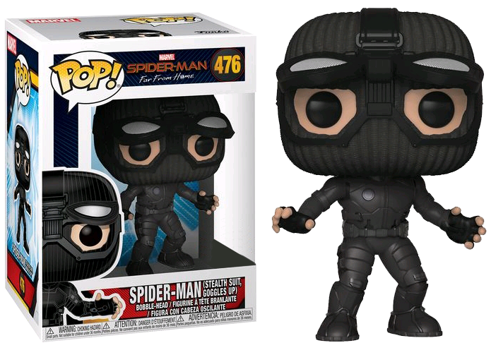 Funko SpiderMan: Far From Home - Stealth Suit Goggles Up Exclusive Pop! Vinyl Figure