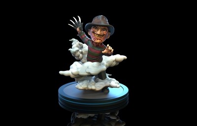 QMx Freddy Krueger Q-Fig Diorama