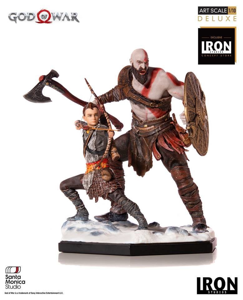 Iron Studios Kratos and Atreus Deluxe Art Scale 1/10 - God of War